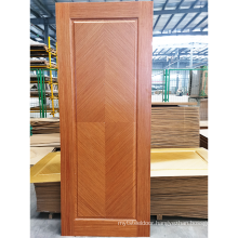 GO-MDT01 Natural wood veneer door modern interior wooden door red oak door hdf